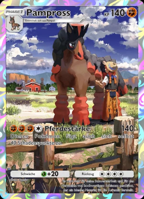 Pampross card in German