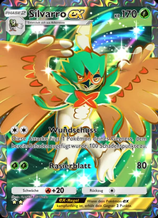 Silvarro-ex card in German