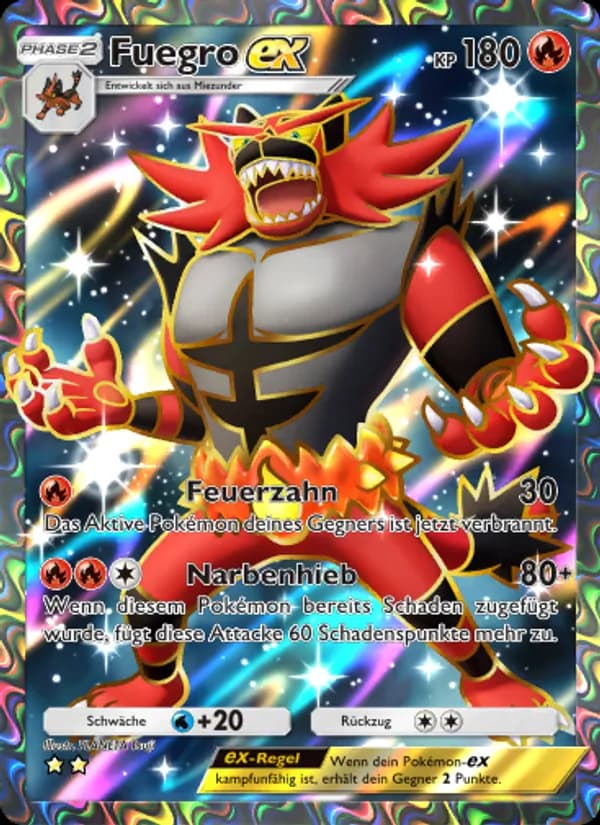 Fuegro-ex card in German