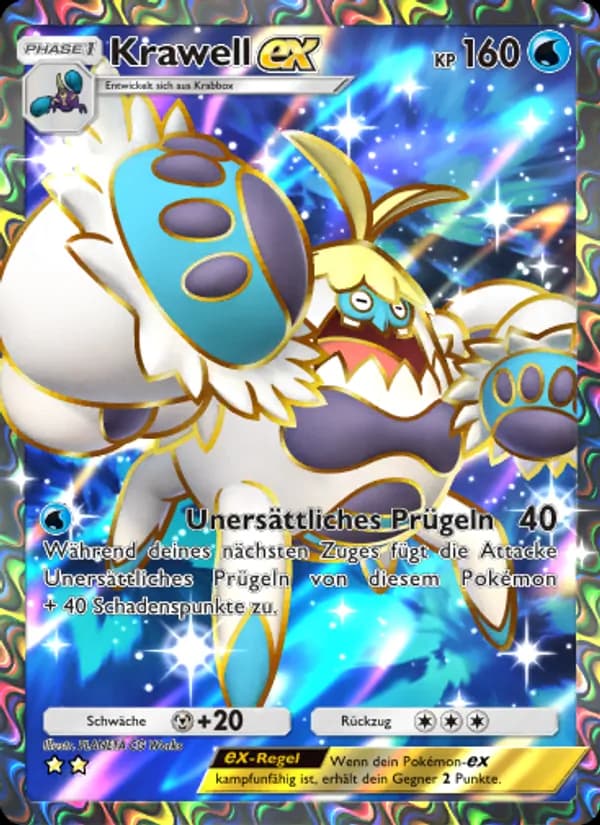 Krawell-ex card in German
