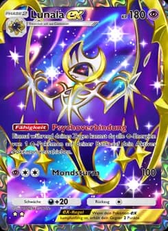 Lunala-ex card in German