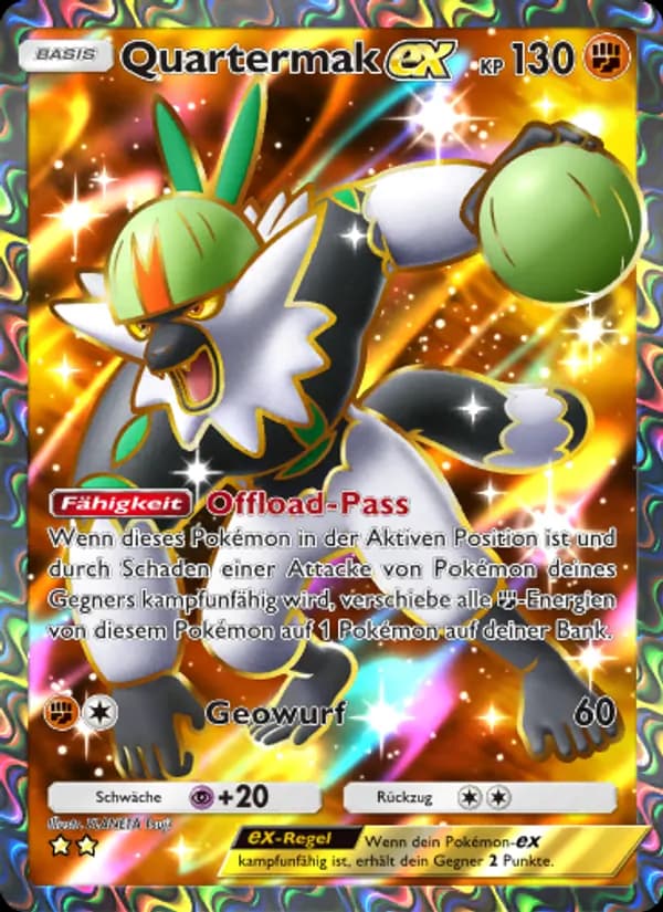 Quartermak-ex card in German