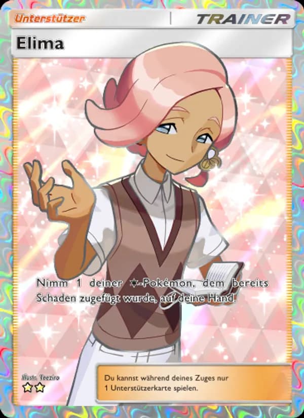 Elima card in German