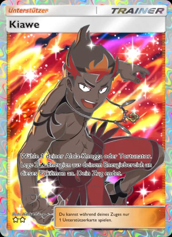 Kiawe card in German