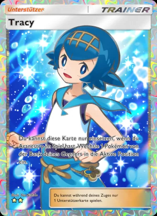 Tracy card in German