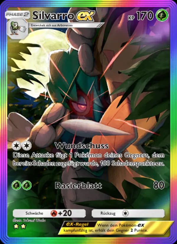 Silvarro-ex card in German