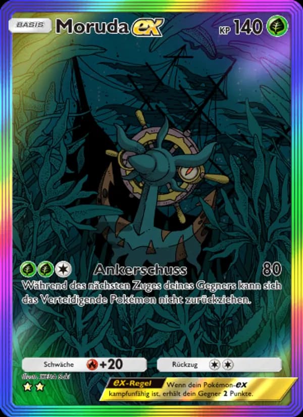 Moruda-ex card in German