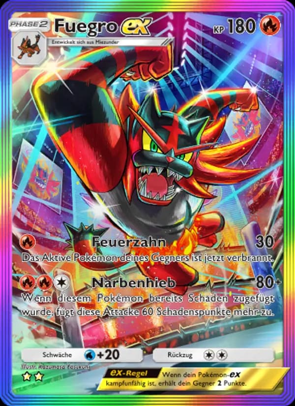 Fuegro-ex card in German