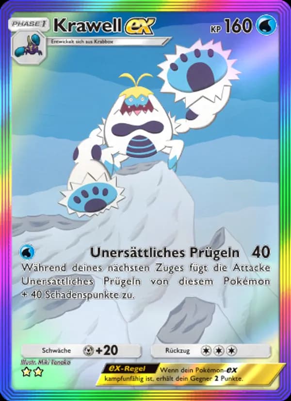Krawell-ex card in German