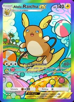 Alola-Raichu-ex card in German