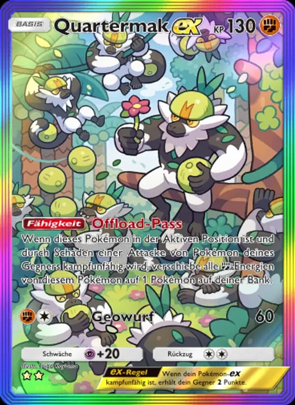 Quartermak-ex card in German