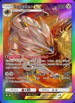 Solgaleo-ex card in German