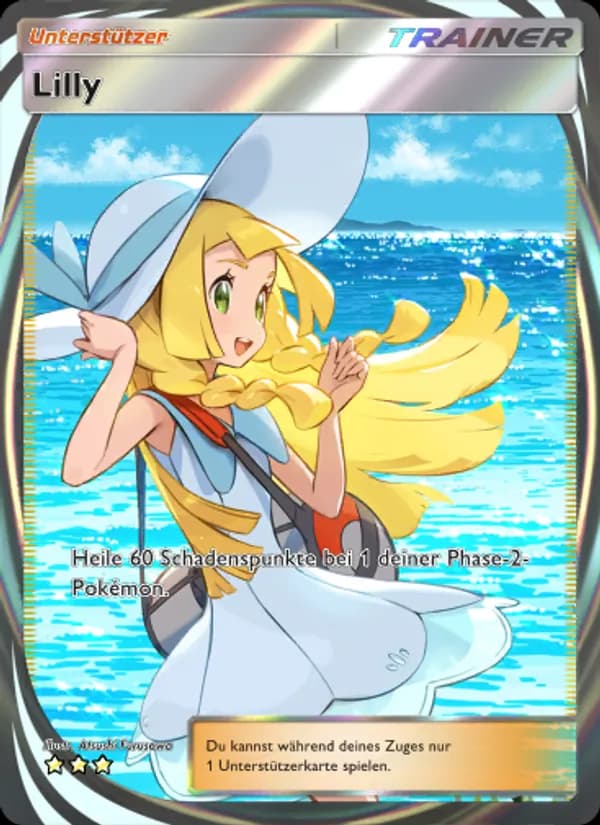 Lilly card in German
