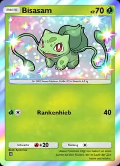 Bisasam card in German
