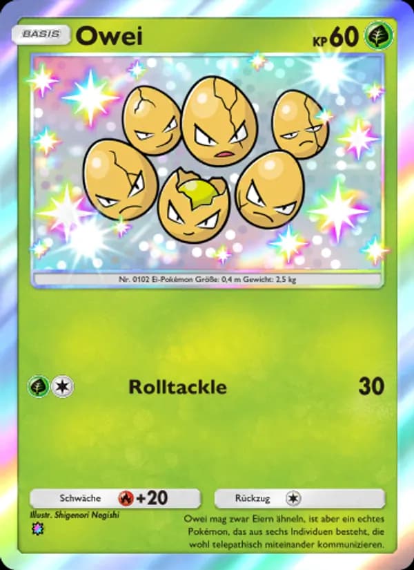 Owei card in German