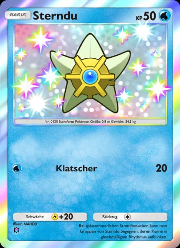Sterndu card in German