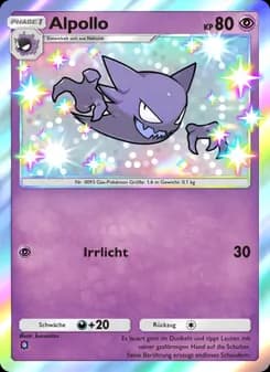 Alpollo card in German