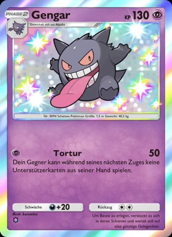 Gengar card in German