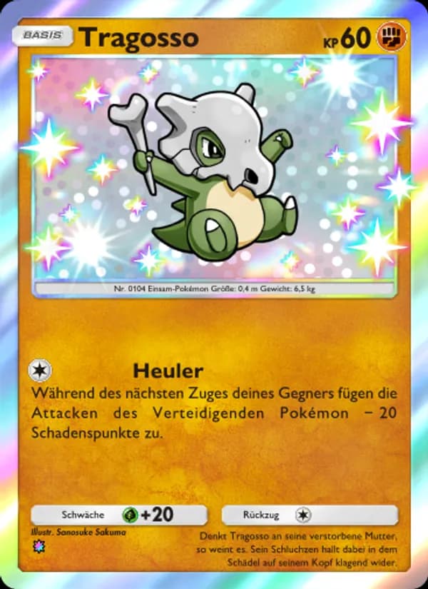 Tragosso card in German