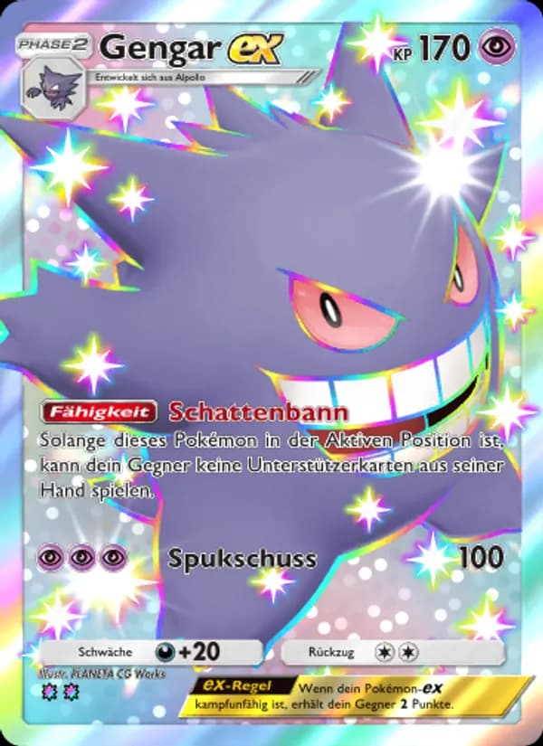 Gengar-ex card in German