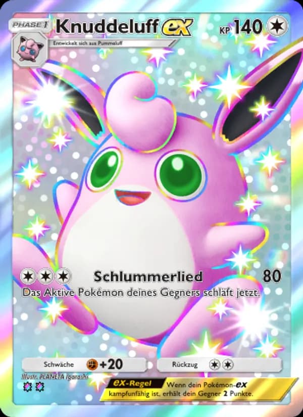 Knuddeluff-ex card in German