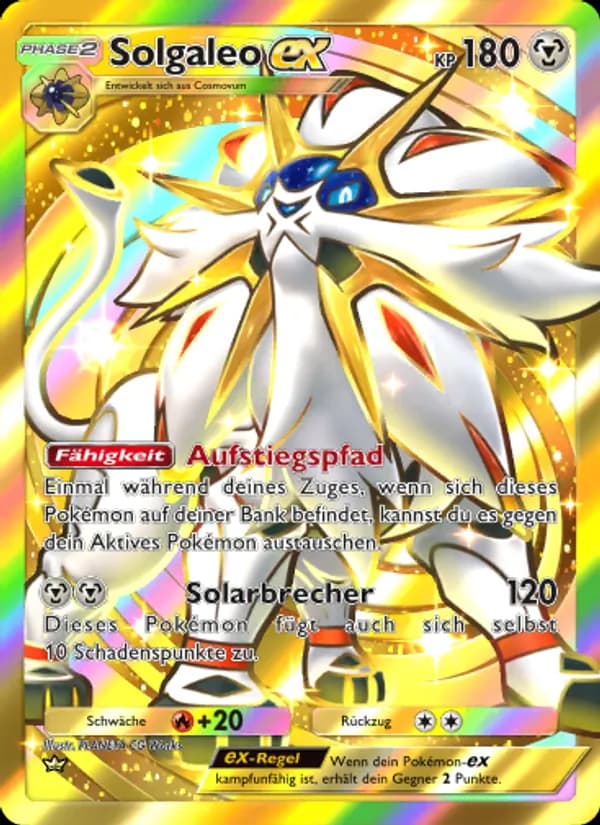 Solgaleo-ex card in German