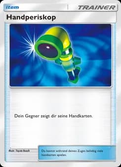 Handperiskop card in German