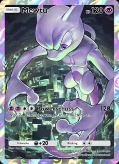 Mewtu card in German