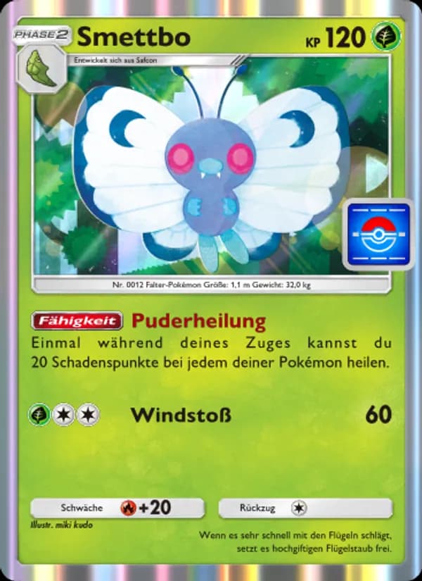 Smettbo card in German