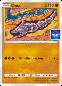 Onix card in German