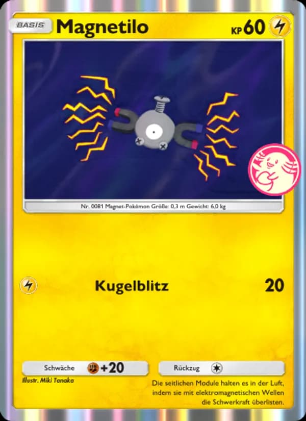 Magnetilo card in German