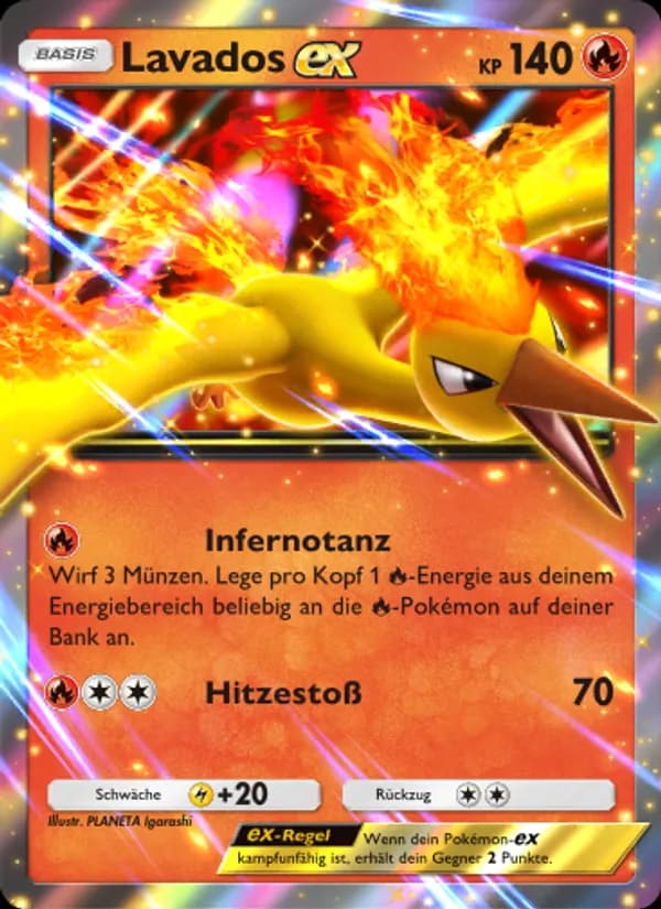 Lavados-ex card in German