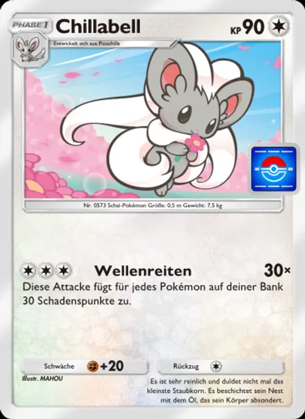 Chillabell card in German