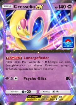 Cresselia-ex card in German