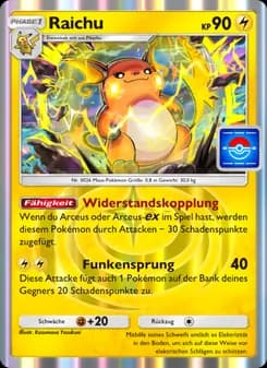 Raichu card in German