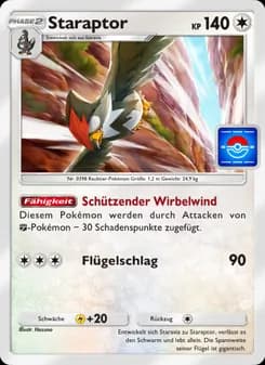 Staraptor card in German