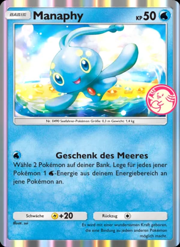 Manaphy card in German