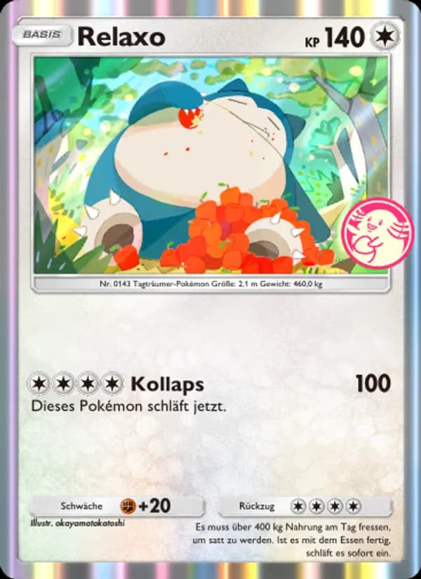 Relaxo card in German
