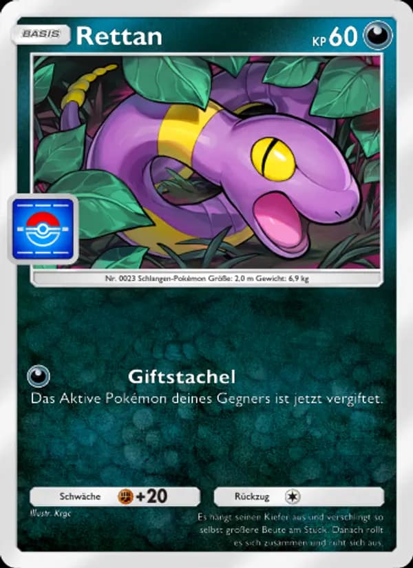 Rettan card in German