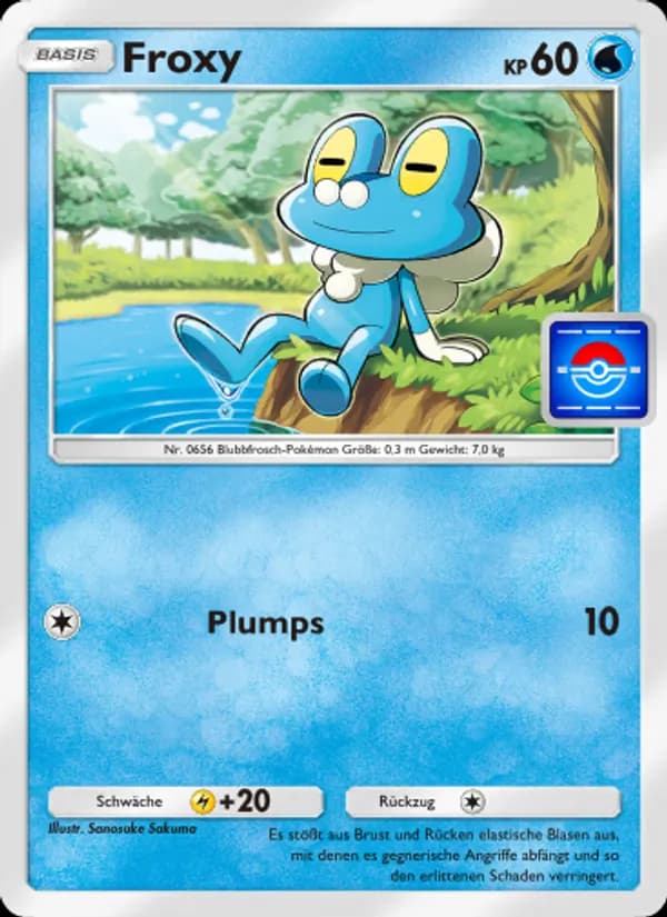 Froxy card in German
