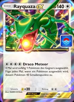 Rayquaza-ex card in German