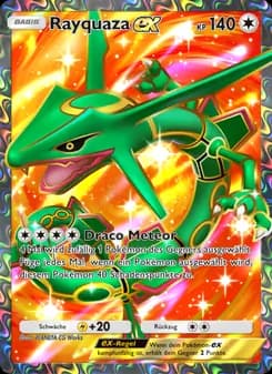 Rayquaza-ex card in German