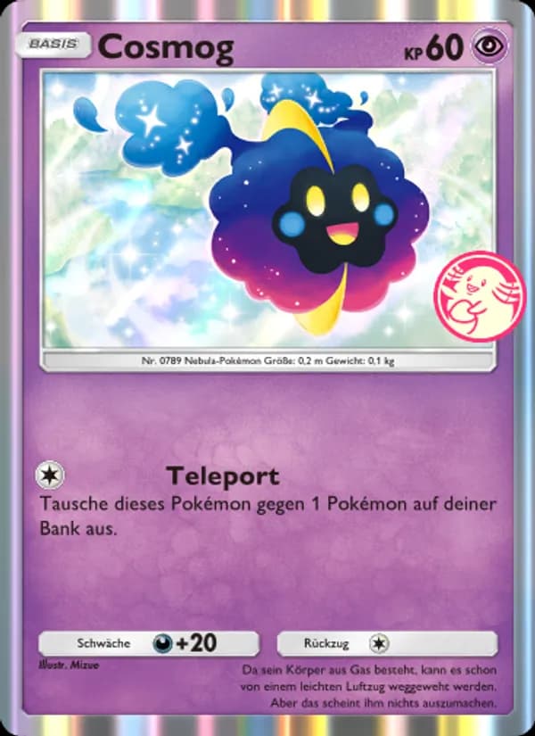 Cosmog card in German