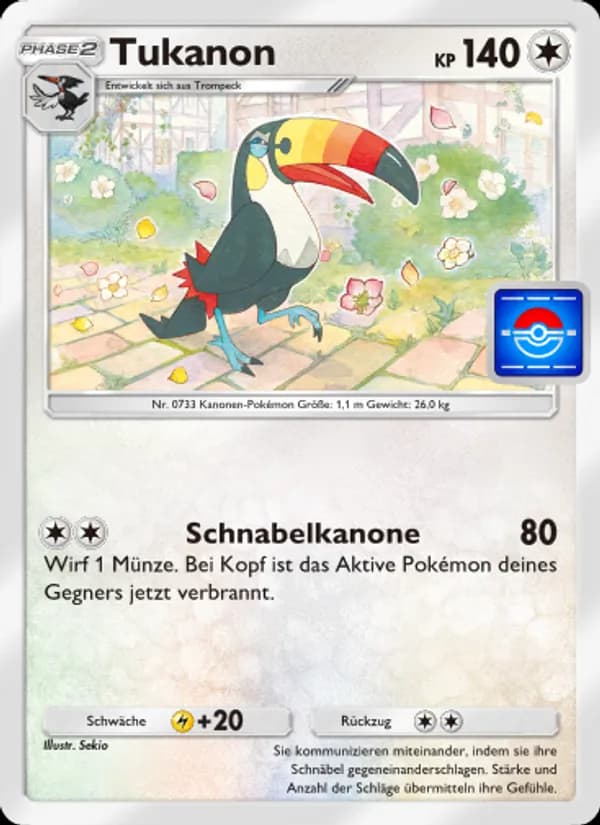Tukanon card in German