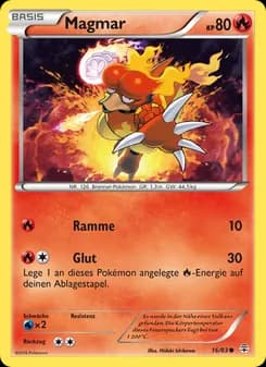 Magmar card in German
