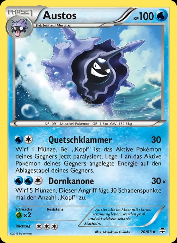 Austos card in German