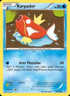 Karpador card in German