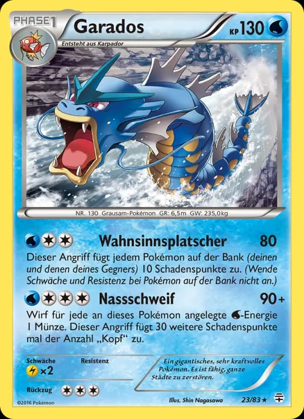 Garados card in German
