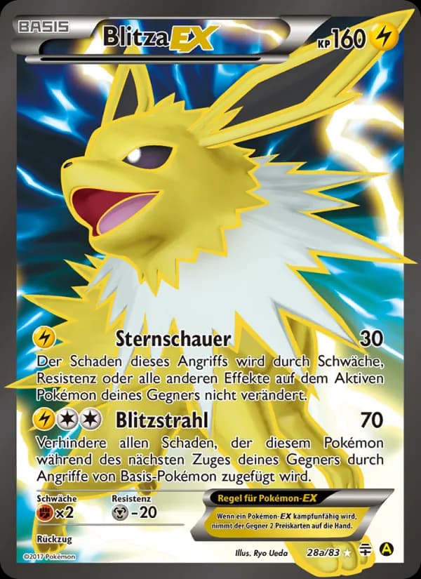 Blitza-EX card in German