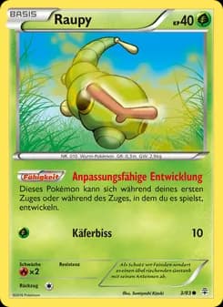 Raupy card in German